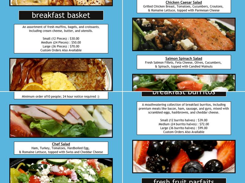 Roula's Cafe Menu