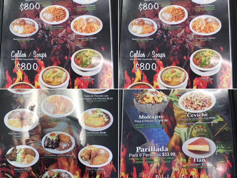 El Asadero Mexican Food Menu