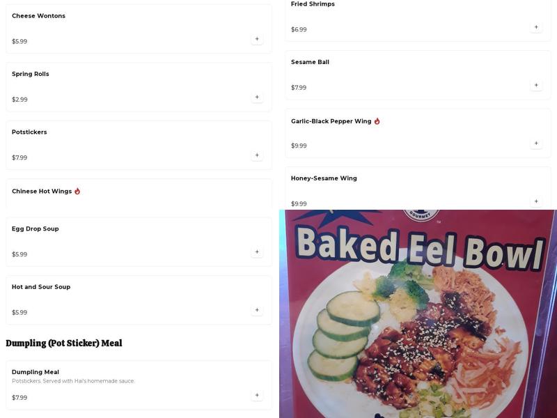 Fried Rice Express Menu