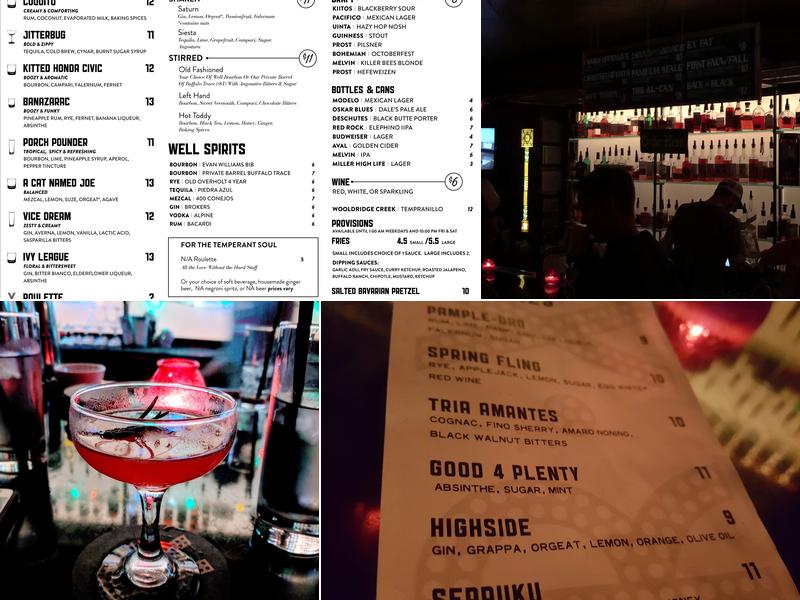 Bar-X Menu