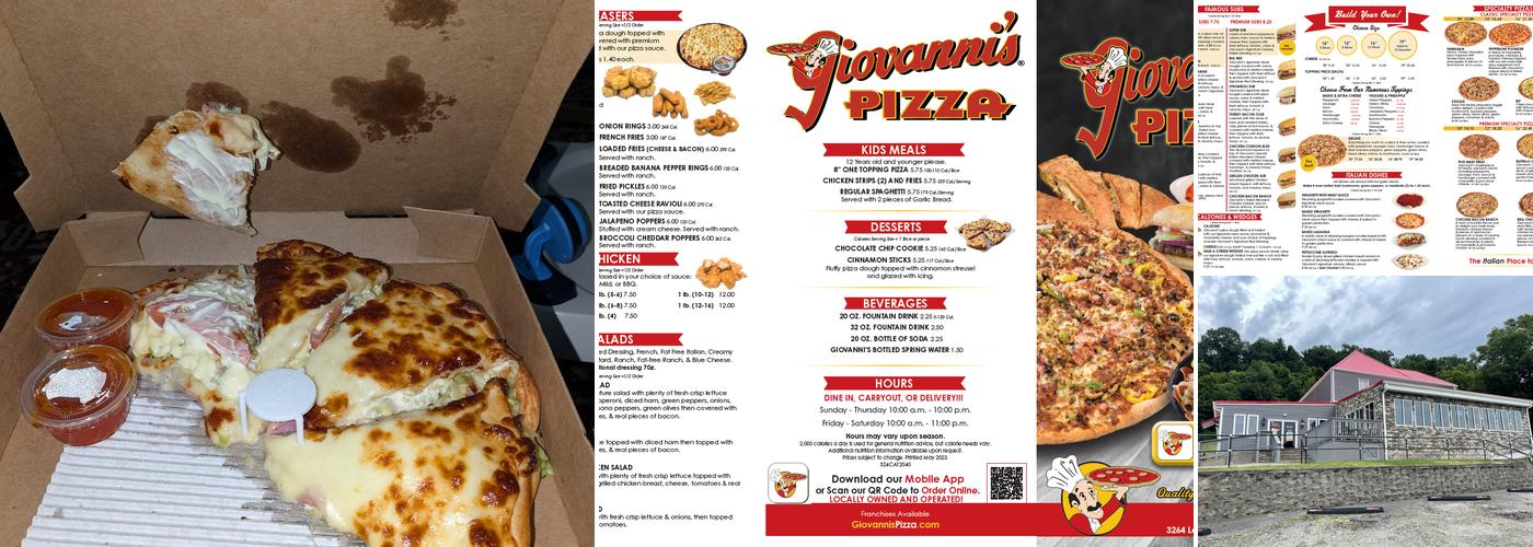 Giovanni's Pizza Menu