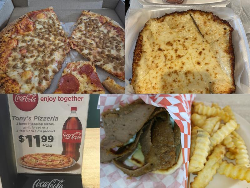 Tony's Pizzeria and Gyro's Menu