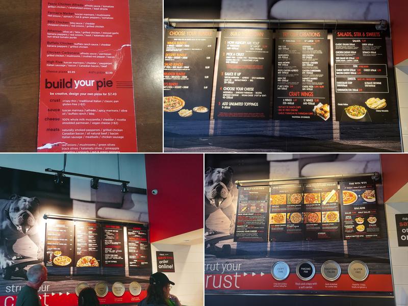 Pie Five Pizza Menu