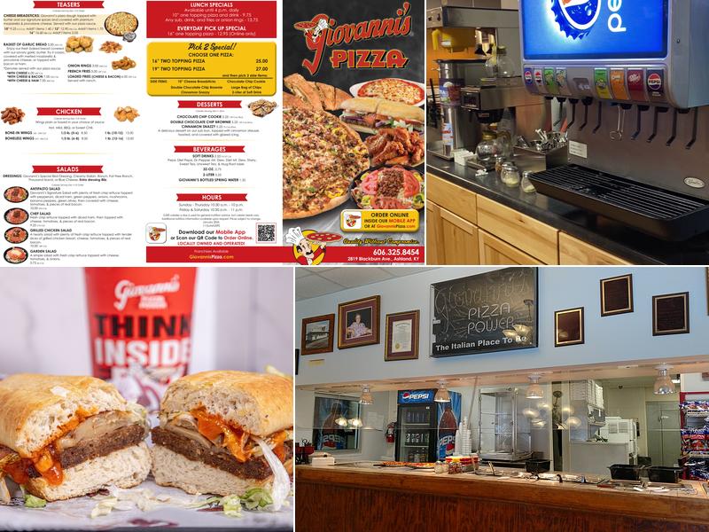 Giovanni's Pizza Menu