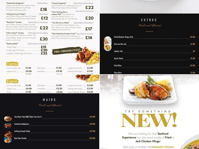 Kokobella Kitchen Menu