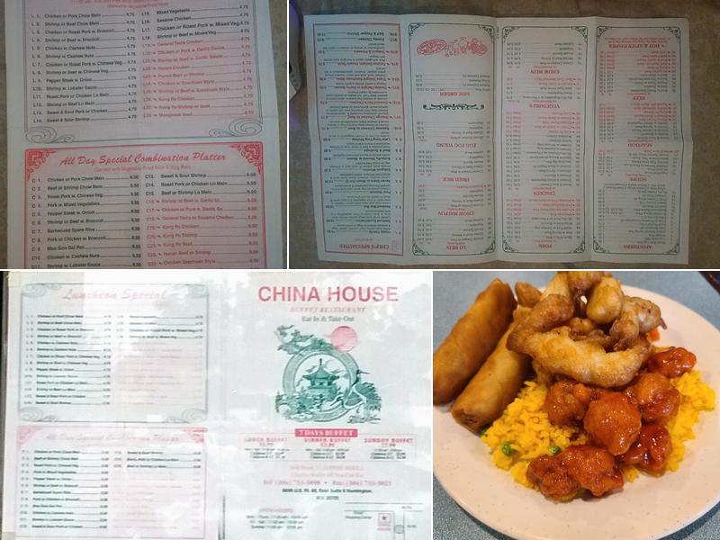 China House Menu
