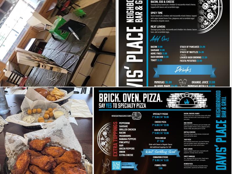 Davis' Place Menu