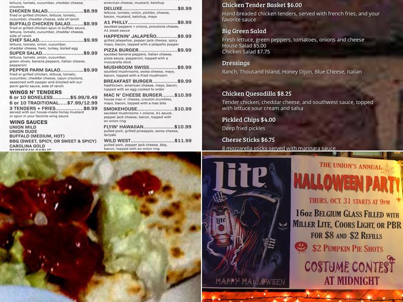 The Union Pub and Grill Menu