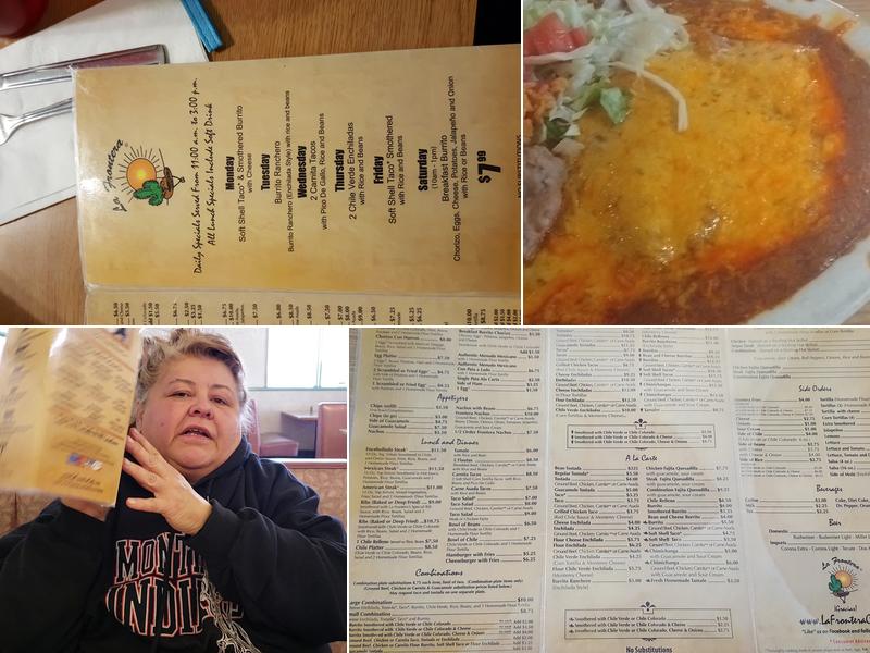 La Frontera Cafe Menu