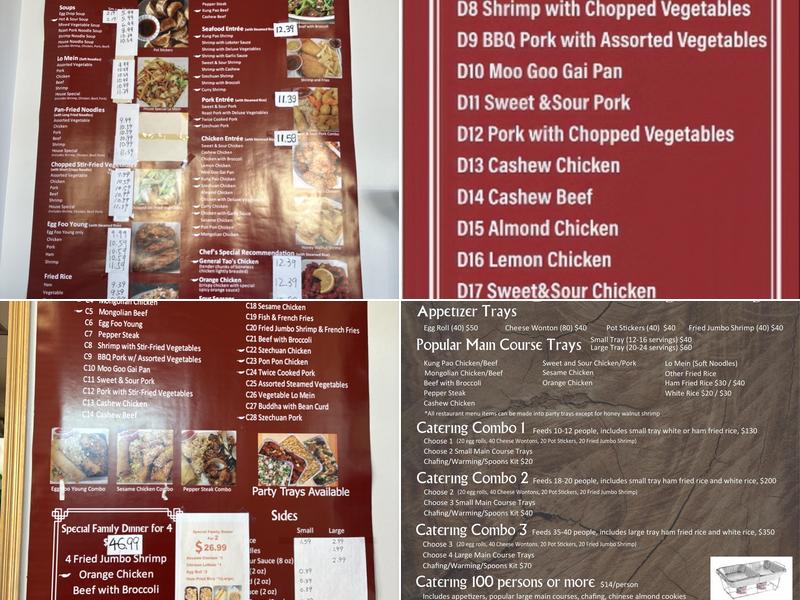 Red Dragon Express Menu