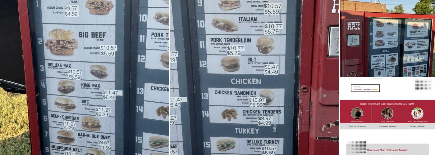 Rax Menu