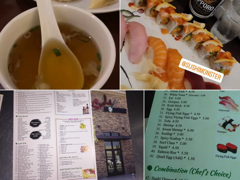 Sushi Monster Menu