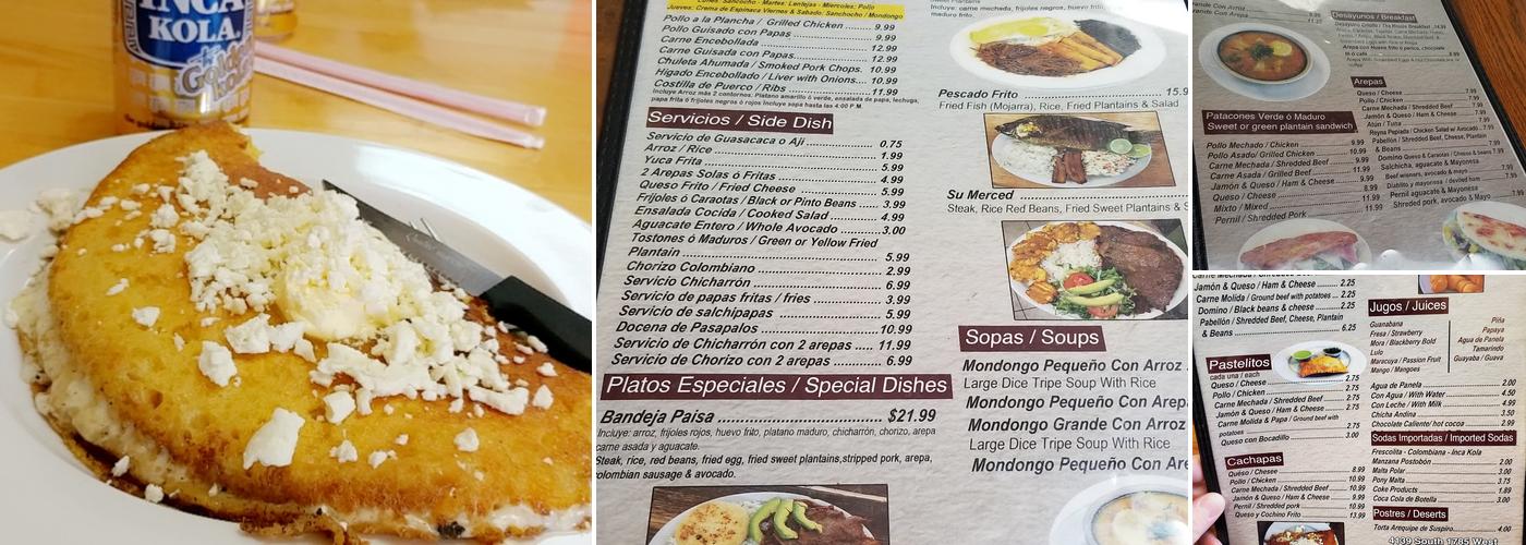 Andinitas Restaurant Menu