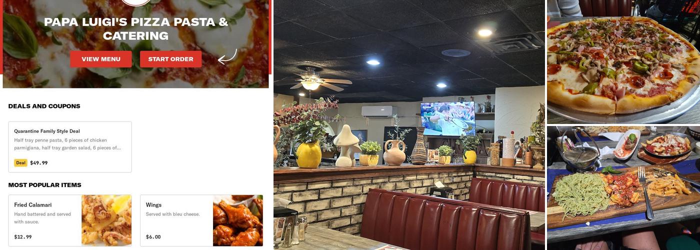 Papa Luigi's Pizzeria Menu