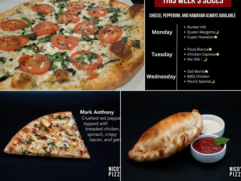 Nico's Pizza Menu