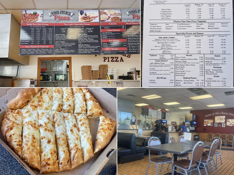 Two Jack's Pizza Menu