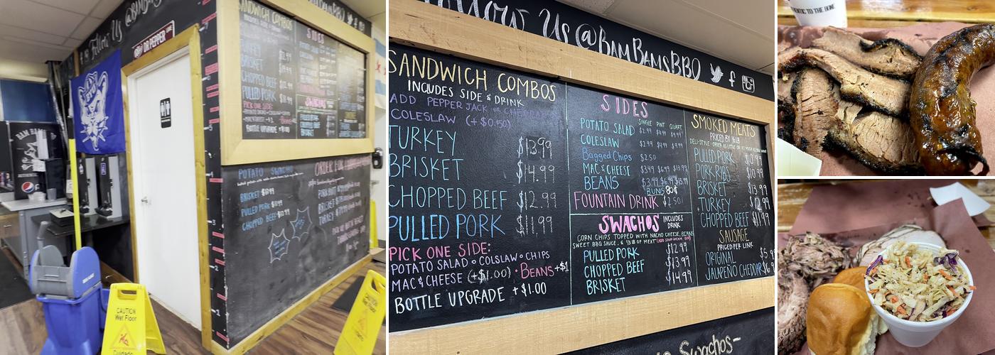 Bam Bams BBQ Menu