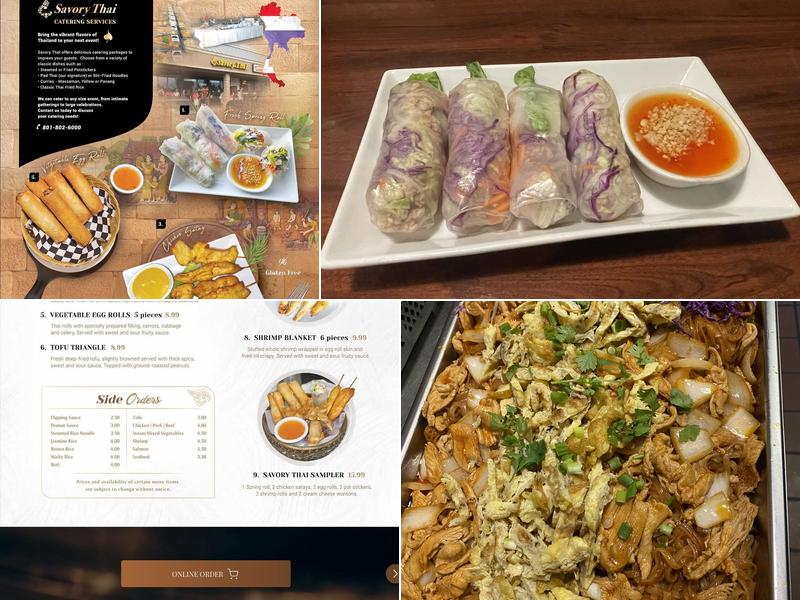 Savory Thai Orem Menu