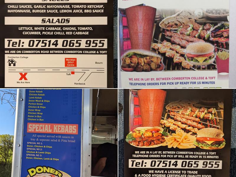 Comberton Grill Menu