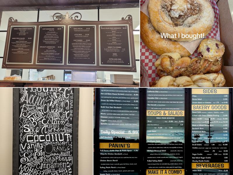 Shirley's Bakery & Cafe Menu