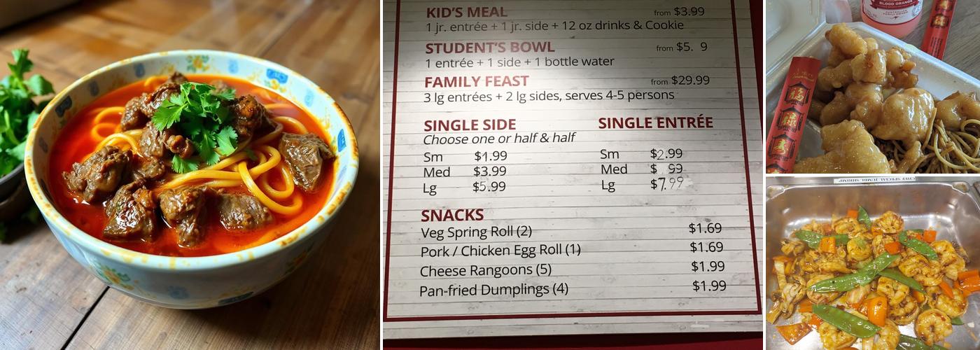 Happy Dragon Chinese Express Menu