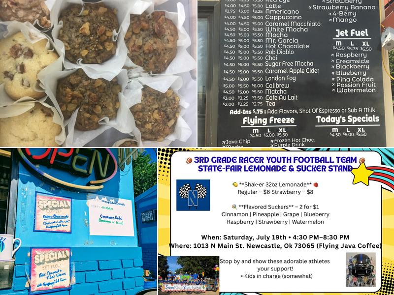 Flying Java Coffee Menu