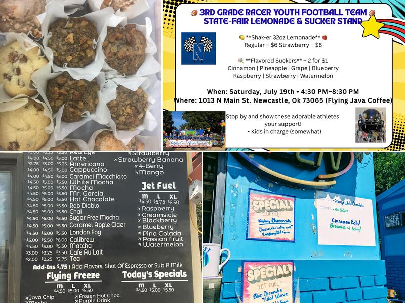 Flying Java Coffee Menu