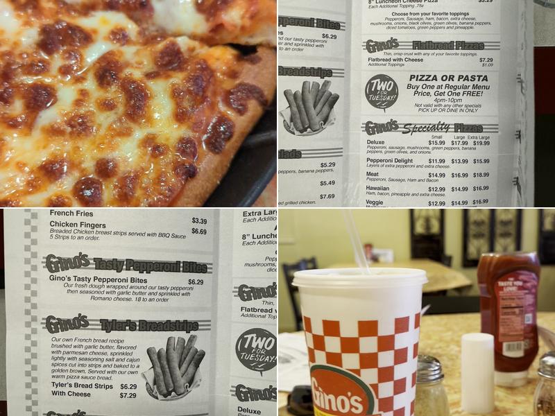 Gino's Pizza & Spaghetti House Menu