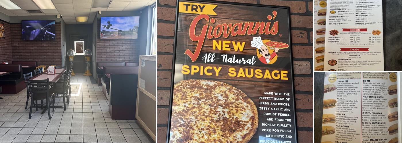 Giovanni's Pizza Menu