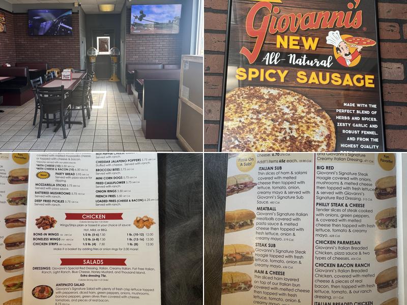 Giovanni's Pizza Menu