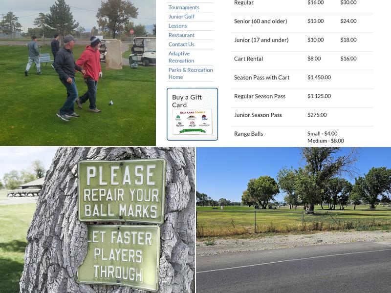Mountain View Golf Course Menu