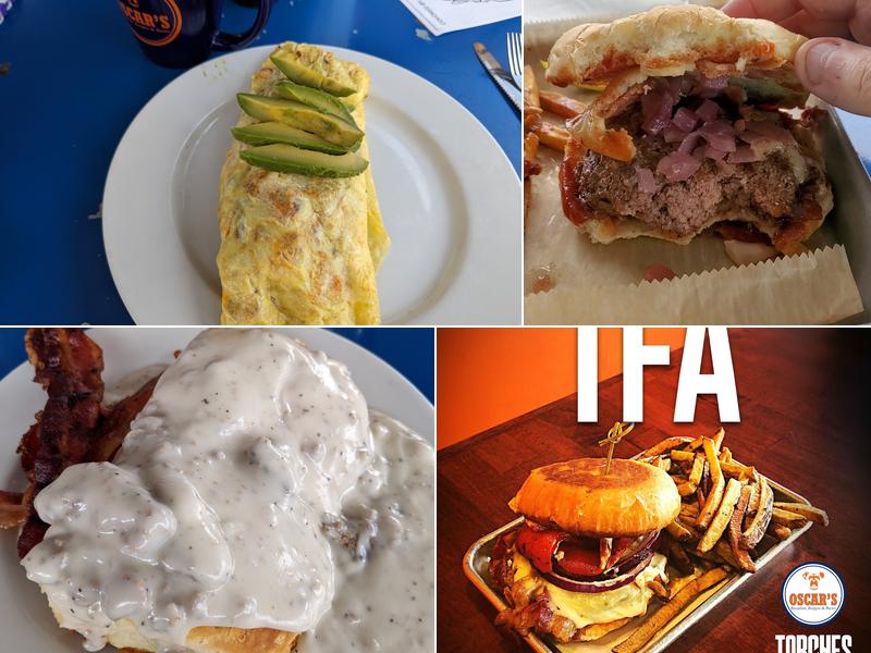 Oscar's Breakfast, Burgers & Brews Menu
