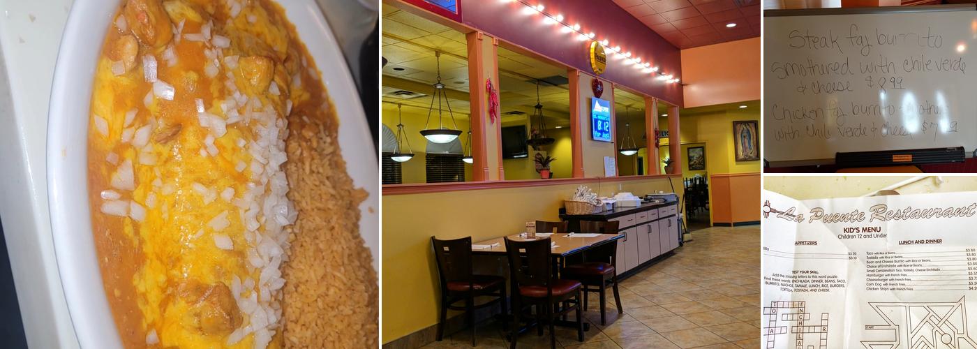 La Puente Menu