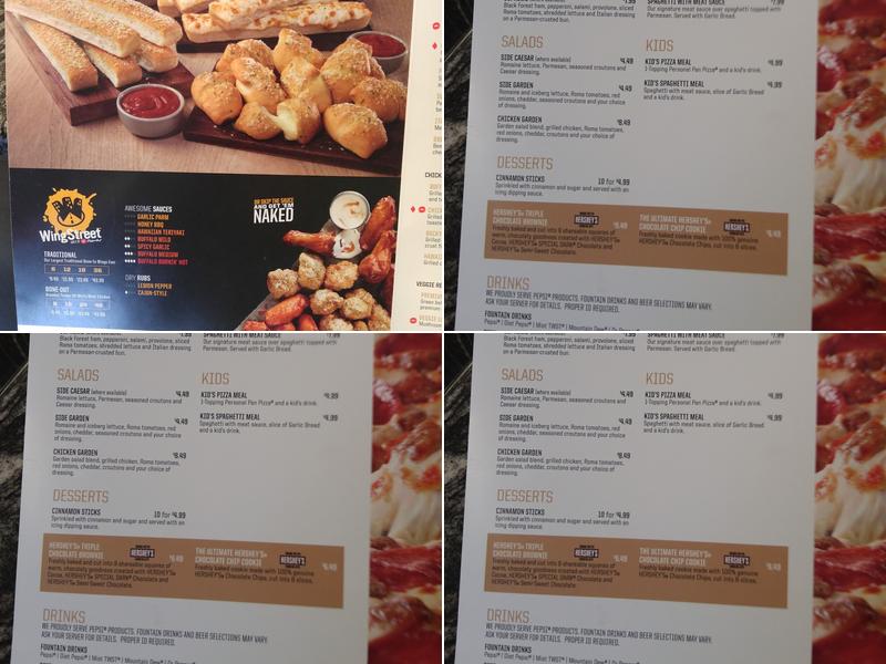 Pizza Hut Menu
