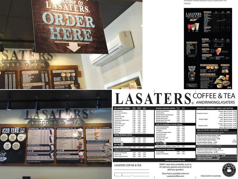 LASATERS Coffee & Tea Menu