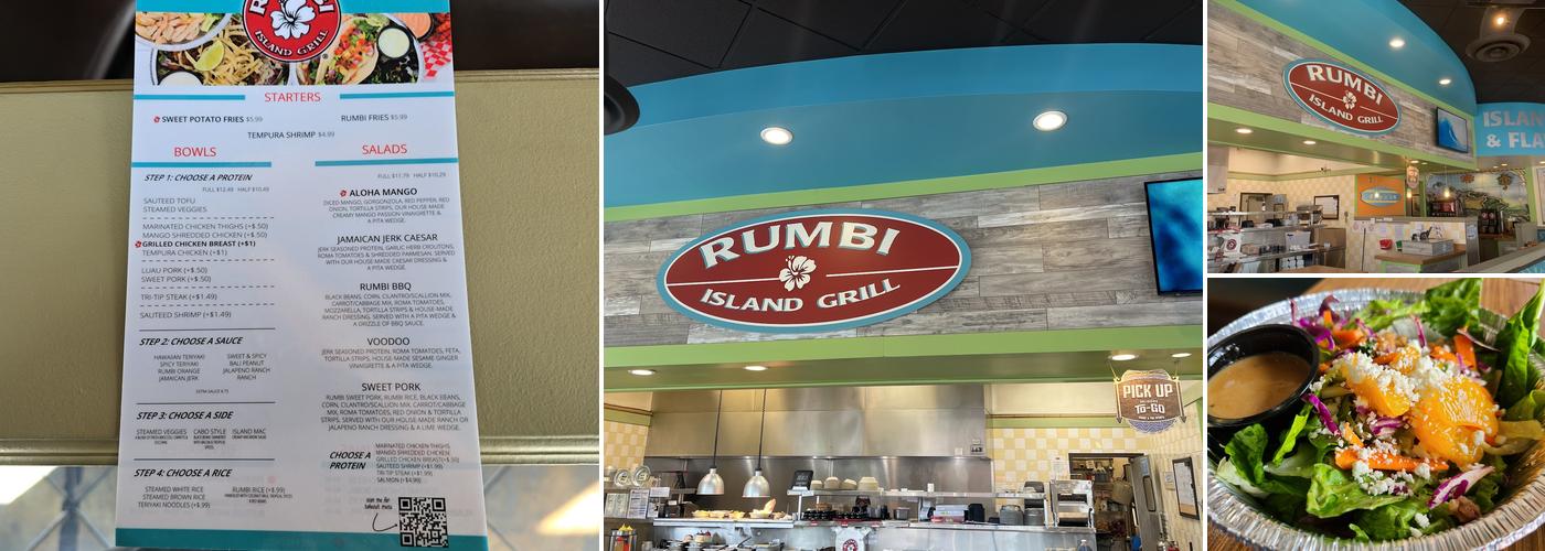 Rumbi Island Grill Menu