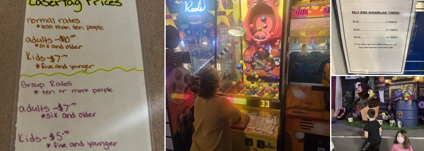 Billy Bob's Wonderland Menu