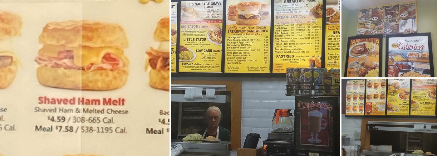 Tudor's Biscuit World Menu