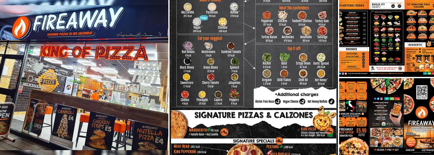 Fireaway Pizza Menu