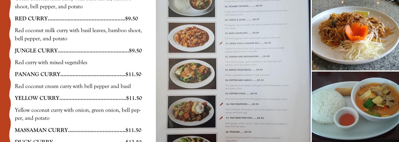 Thai Spice Menu