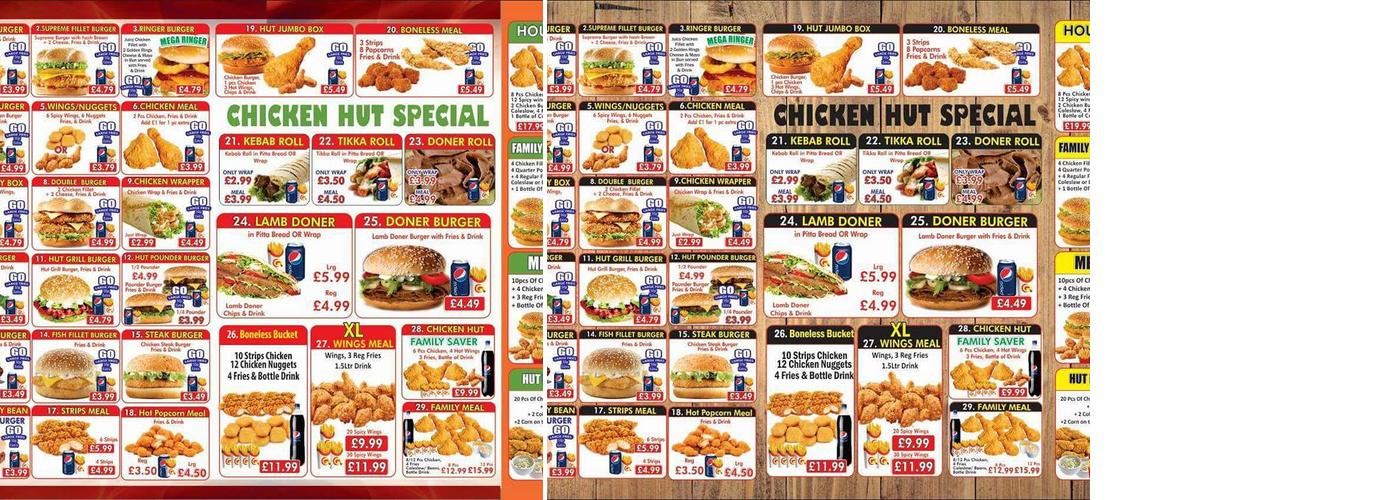 Chicken Hut Menu
