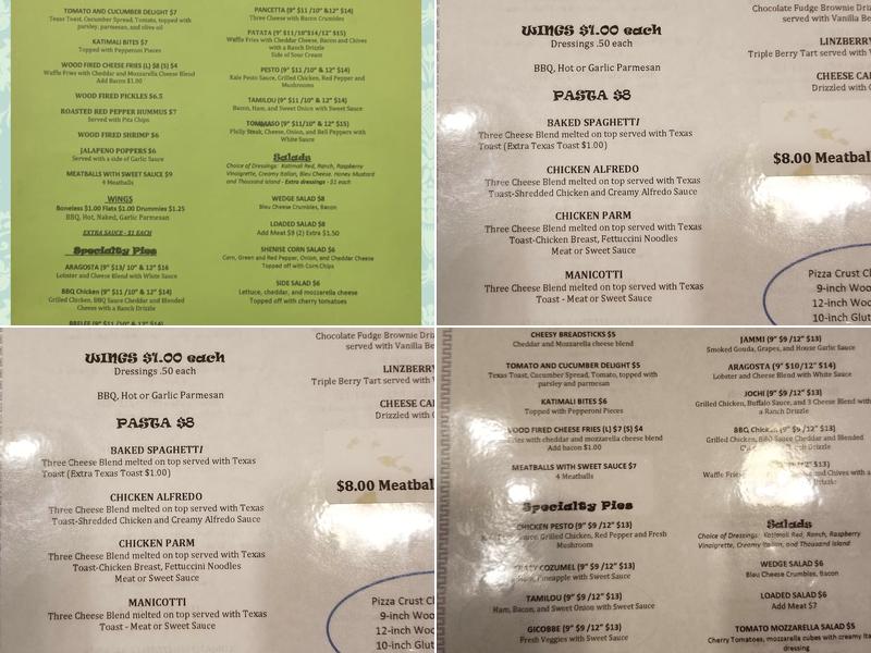 Katimali's Menu
