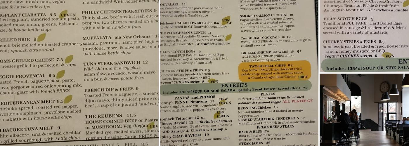 Two-Bit Street Café Menu