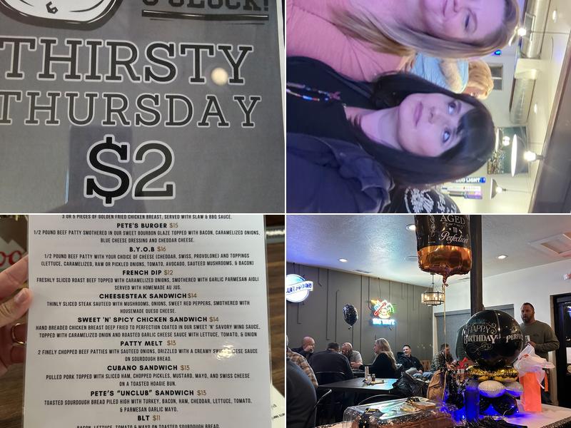 Pete's Place Bar & Grill Menu