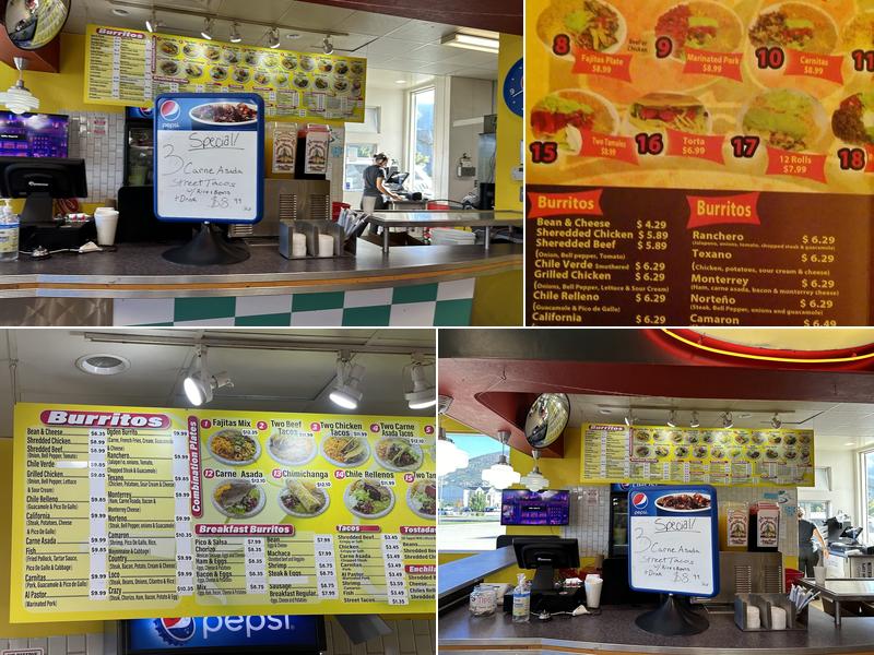 El Famous Beto's Mexican Fast Food Menu