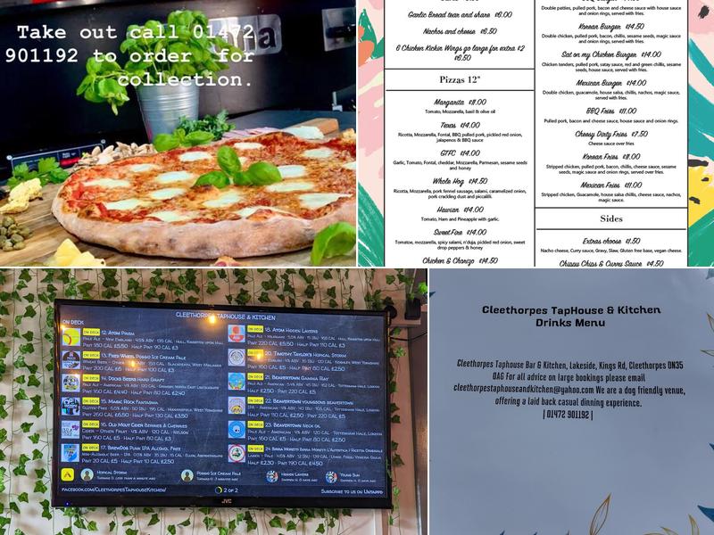 Cleethorpes TapHouse & Kitchen Menu
