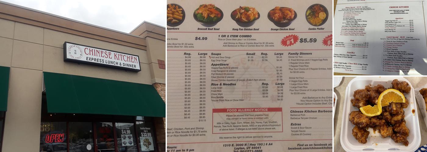 Chinese Kitchen Menu