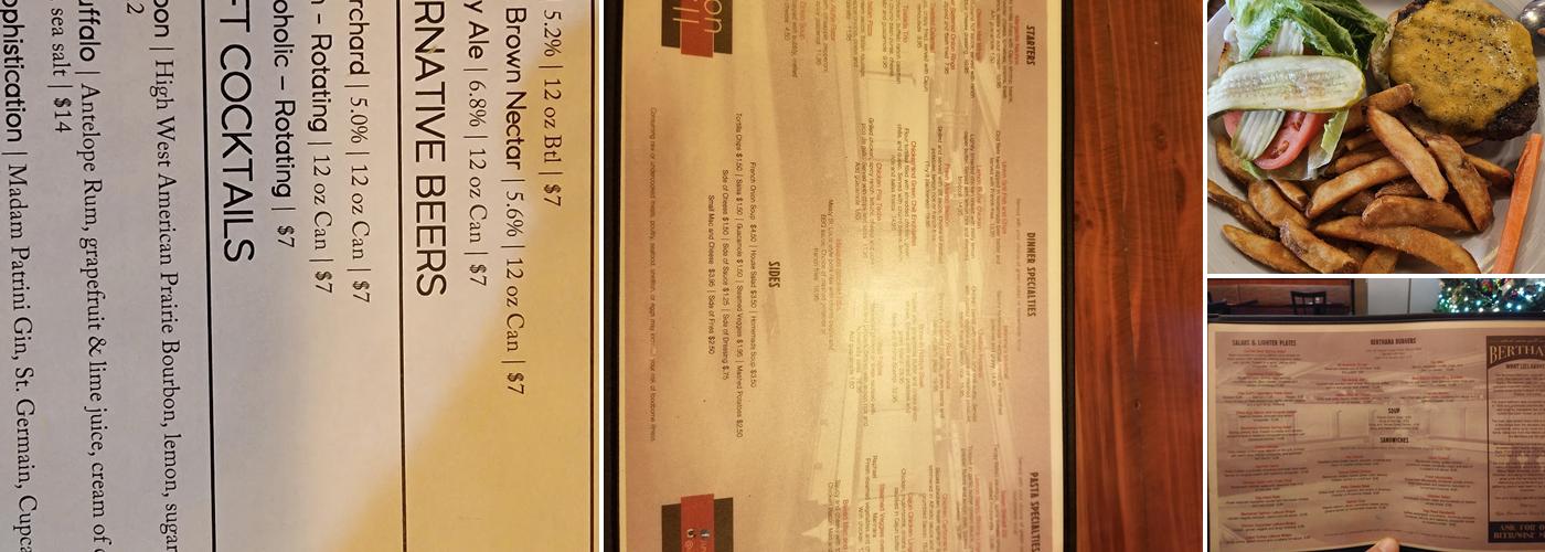 Union Grill Menu