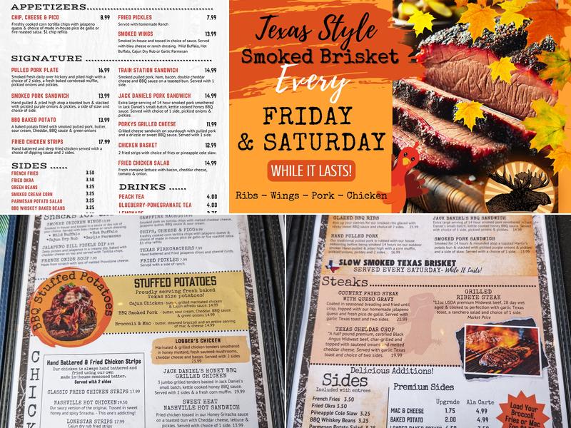 Timberloft Menu