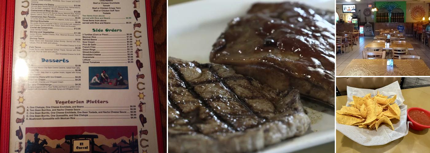 El Corral Mexican Restaurant Menu